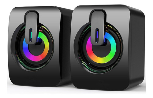 Bocina Pc Rgb Gaming Ordenador Portátil Altavoz Subwoofer