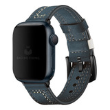 Pulseira Couro Line Rústica Compatível Com Apple Watch 