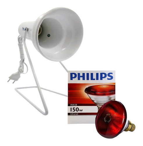 Kit Fisioterapia Suporte Infra + Lamp. Philips 150w 127v