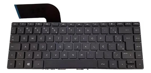 Teclado Br Para Notebook Pavilion Hp 14-v067br Compativel