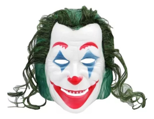 Mascara Joker Guason Plastico Con Pelo Sintetico Haloween