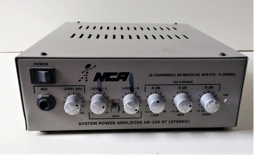 Amplificador Nca Ab-100st Stereo 60w Rms