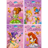 Lote X 4 Libros Infantiles Para Pintar - Dulces Princesas