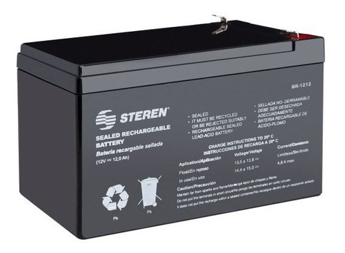 Bateria Recargable Steren Br-1212 12v 12ah Sellada Sin Mtto