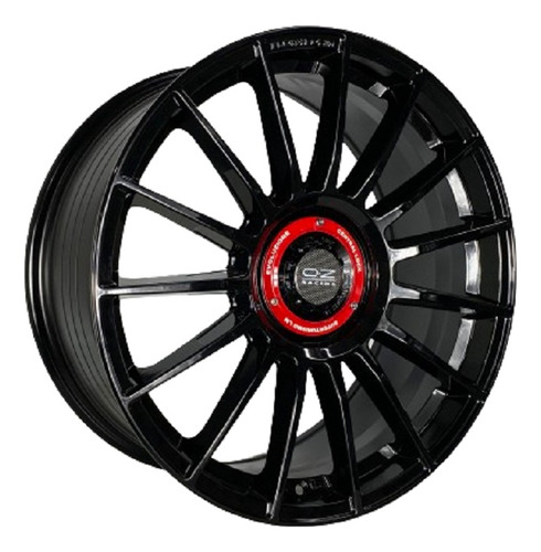 Jogo De Rodas Oz Superturismo Preto Brilhante 5x112 - 18x8