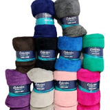 10 Cobertor Liso Fleece Casal 1,80 X 2,00 M Doacao Macio