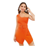 Romper Casual Naranja 391-83 Cklass