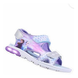 Sandalias Con Luces Frozen Disney Footy Prod Oficial Goma