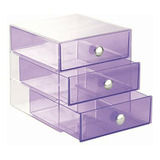 Interdesign Drawers Caja Almacenaje Con 3 Cajones | Cajonera