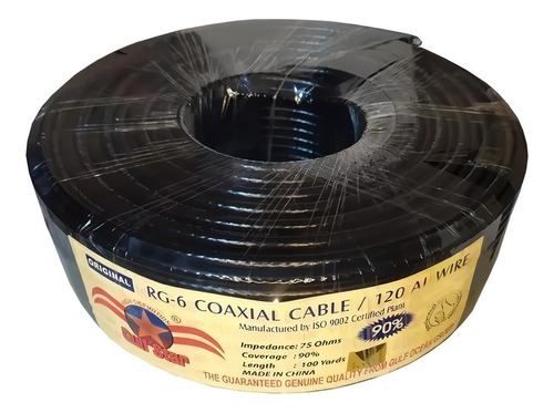 Rollo Cable Coaxial Parabolica Audio Video Digital Tv Tdt