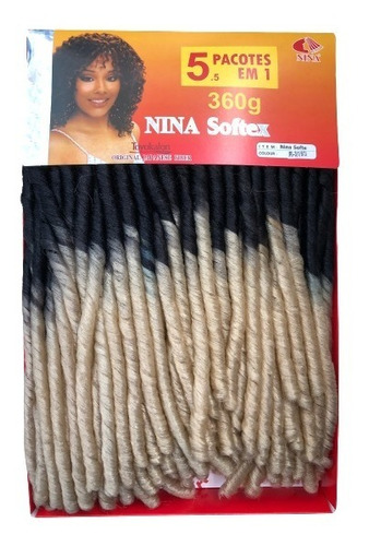 Cabelo Sintético Nina Softex Original 6 Em 1 Pacotão +agulha