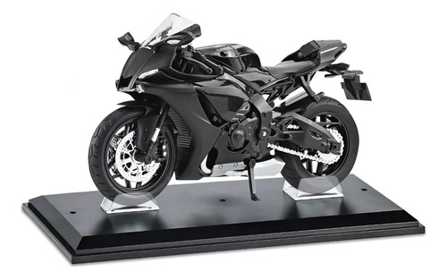 Coleccion Escala Moto Juguete Yzf-r1 Con Base Llavero 1:12