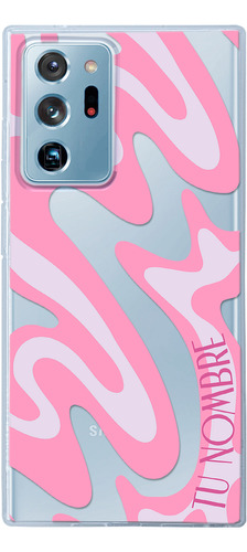 Funda Para Galaxy Para Mujer Curvas Rosa Con Tu Nombre