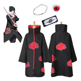 Kit De 4 Capas De Naruto Akatsuki, Anillo, Diadema Y Collar.