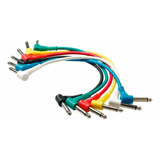 Cabo Para Pedal Rockcable Warwick 15cm Patch Cable Colorido