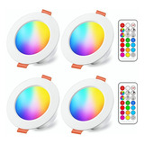 Lampara Luz Led De Techo Control Remoto Inteligente Rgb .