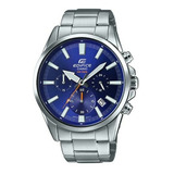 Reloj Casio Edifice Modelo Efv-510 Carátula Azul