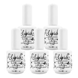 Kit Top Coat Lirió 5 Unidades Durabilidade Unhas De Gel