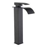 Torneira Monocomando Cascata Slim Alta Preta Black