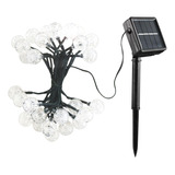 Luces Navidad Exterior Solares Guirnalda Led 20 Luces 3mts