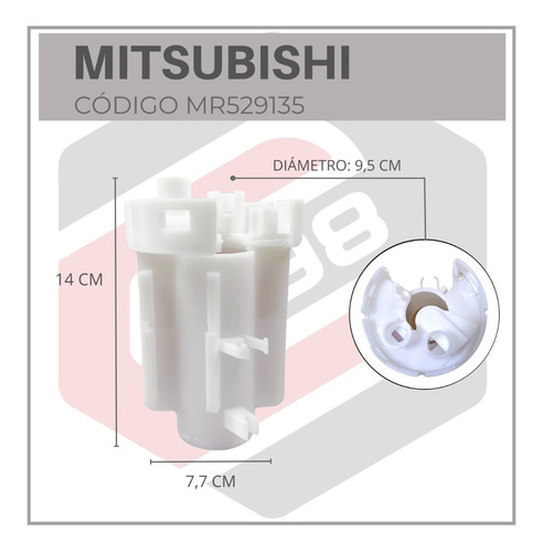 Filtro Gasolina Interno Mitsubishi Limited V97 Montero V87 Foto 5