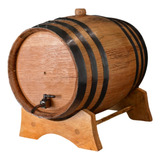 Barril De Roble Americano, 3l - Calidad, Con Llave De Metal.