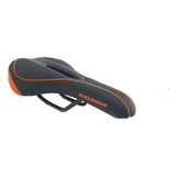 Asiento Raleigh Antiprostatico Para Bicicleta Mtb Color Negro/naranja