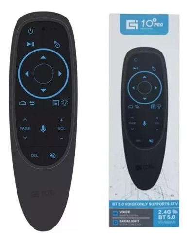 Controle Remoto Air Mouse Com Voz  Giroscópio/ Bluetooth 5.0