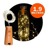 Tapon Luz Led Botella Vino Con Tira Microled A Pila 