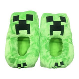 Chinelos Infantis De Algodão Minecraft Sapatos De Algodão Pa