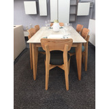 Juego De Comedor Mesa Pampa Extensible 1,40 + 6 Sillas Salta