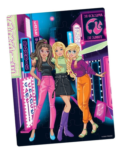 Rompecabezas En 3d 48 Piezas Barbie Juguetes Para Niñas