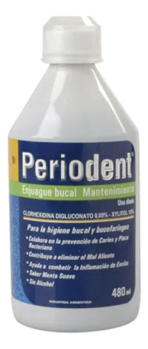 Enjuague Bucal Periodent Mantenimiento Diario Menta 480ml