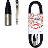 Cable Canon Xlr Macho A Plug Trs Balanceado 6 Mts Neutrik Ideal Monitores