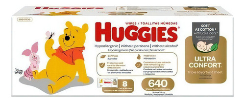 Toallas Huggies X 640 Unidades - Unidad a $141