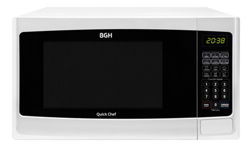 Microondas 28l Bgh Quick Chef B228db9 Digital C/grill Blanco