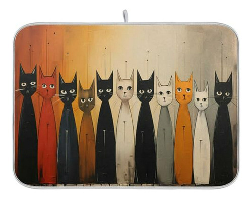  Tapete Seca Platos Gatos  18x24 Absorbente 