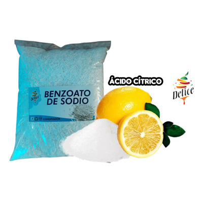 1 Kg Benzoato De Sodio Y 1kg Acido Cítrico  | Meses sin interés