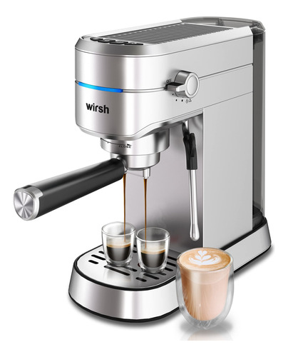 Wirsh Máquina De Café Expreso, Cafetera Espresso Con Vapo.