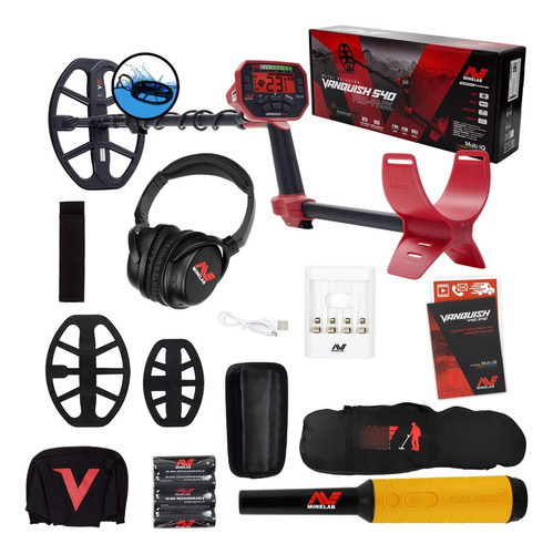 Minelab Vanquish 540 Pro Pack Detector Con 2 Bobinas, Pro-f.