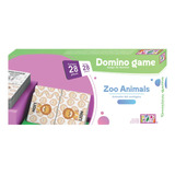 Juego De Dominó Didáctico De Animales En Inglés Teach Play