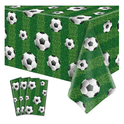 Luchefat 3pzs Manteles De Fiesta Fútbol Para Decoraciones 137*274cm.para Decoracion Día del Niño,Actividades\u002FConcurso fútbol,Aficionados al fútbol,Copa del Mundo 2026,Cumpleaños etc. | MercadoLibre