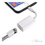 Adaptador P/ iPhone 2 Em 1 Fone E Carregador Lightning