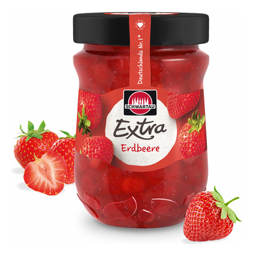 Nueva! Dulce Mermelada Schwartau Extra Frutillas 340g Import