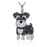 Collar Schnauzer Plata Certificada Perro Regalo Joya Perrito