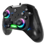 Joystick Gamer Con Cable Carcasa Desmontable Led Rgb Compatible Con Xbx Y Pc Dehuka