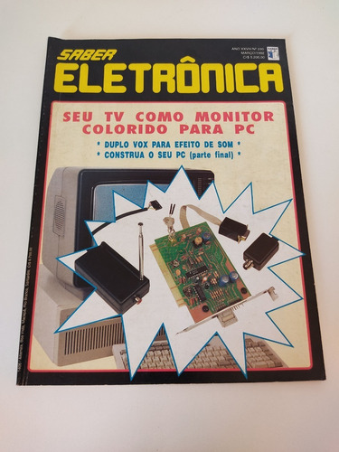 Revista Saber Eletrônica Tv Como Monitor Colorid -1992-n°230