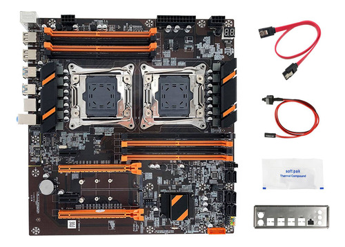 Placa Base De Doble Cpu X99+cable +cable De Conmutador+d