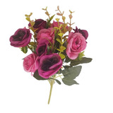 Ramo De Flores Decorativa Variedad Colores Artificiales 28cm