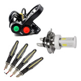 Direccionales Led Secuenciales X4 +comando +bombillo Farola